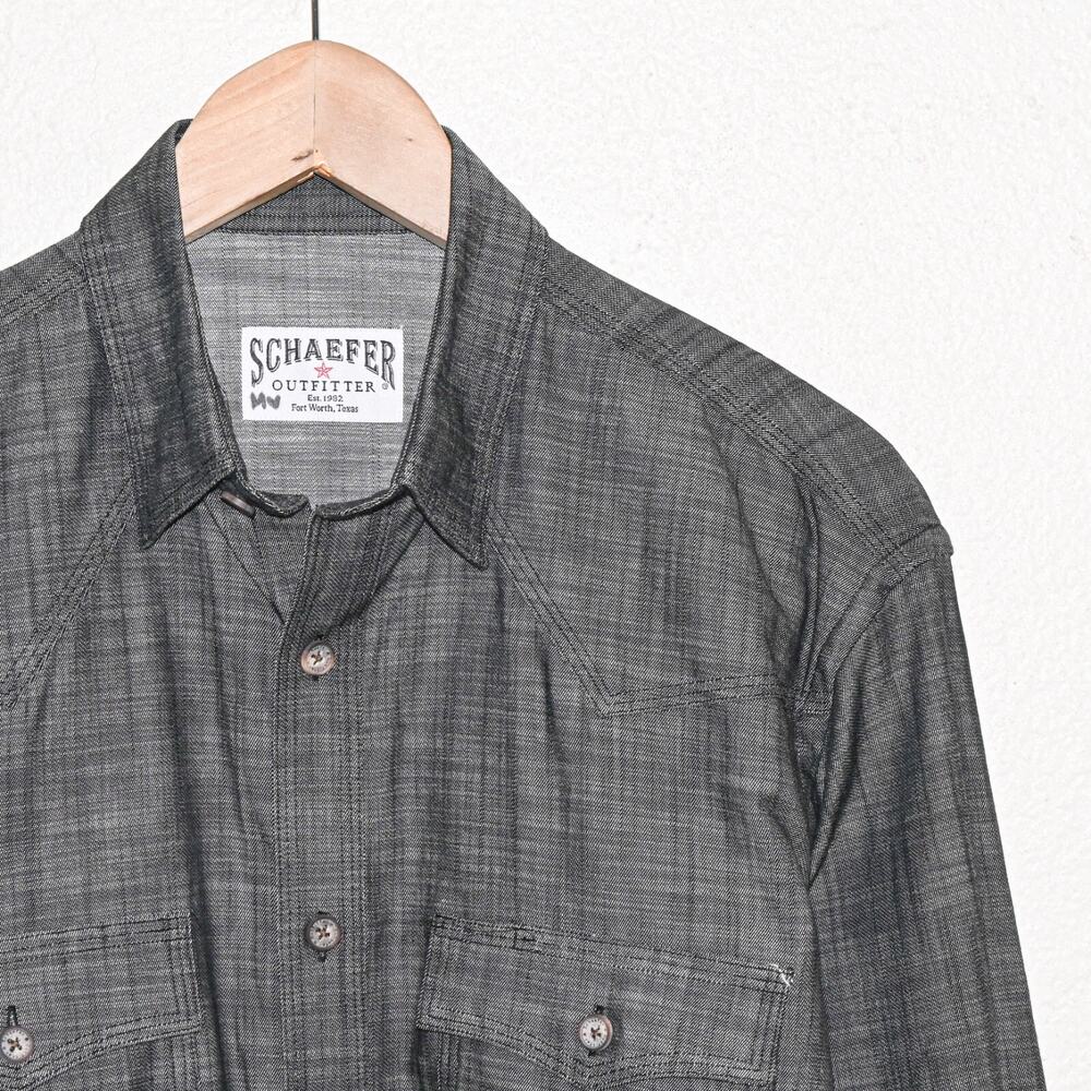 Schaefer Outfitter Medium Western Button up Shirt… - image 3